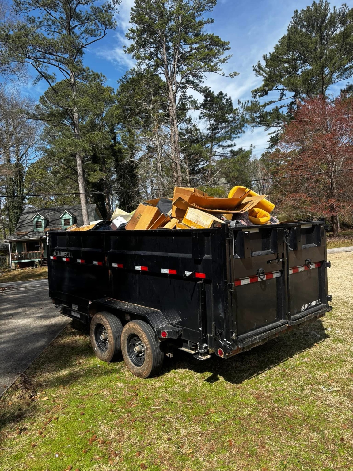 Loaded Minutemen dump trailer
